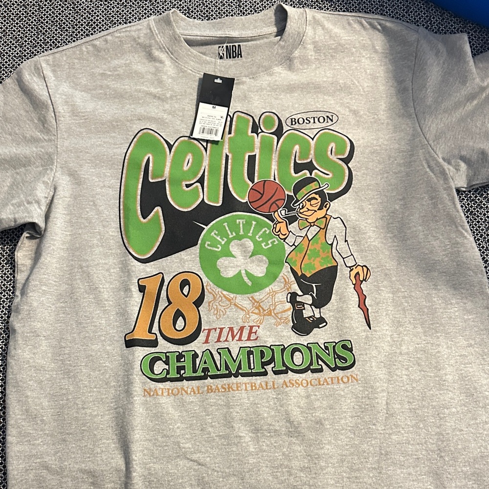 NBA Celtics Kids Gray Champion Tee